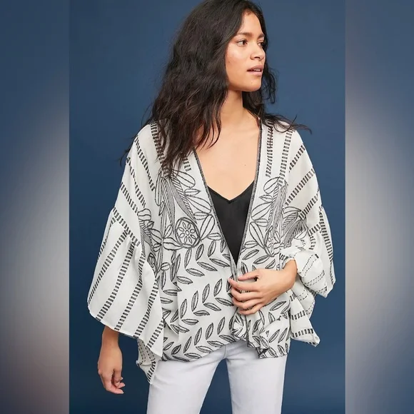 Anthropologie Akemi + Kin Annabella Ruffled Kimono - Picture 1 of 8